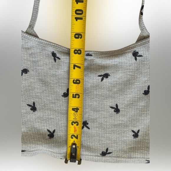 Playboy by PacSun Waffle Knit Crop Tank Top - Size M - Picture 4 of 8